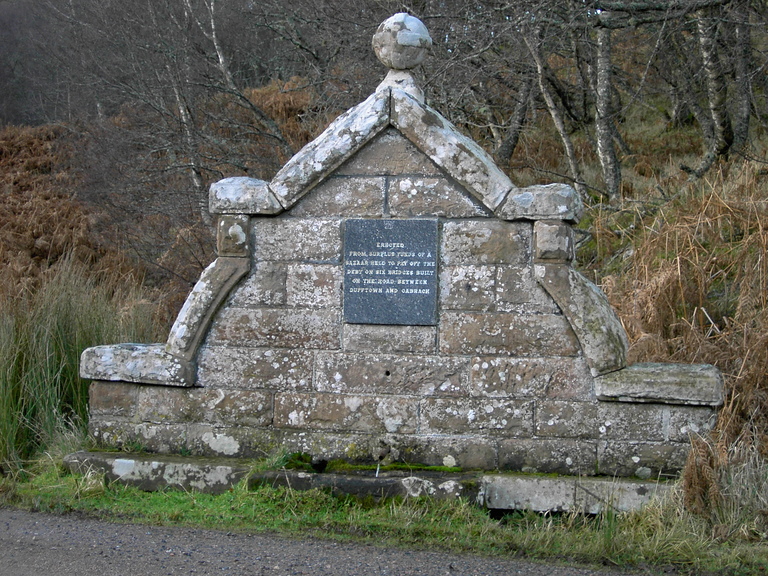 Picture of the fountain, Cabrach